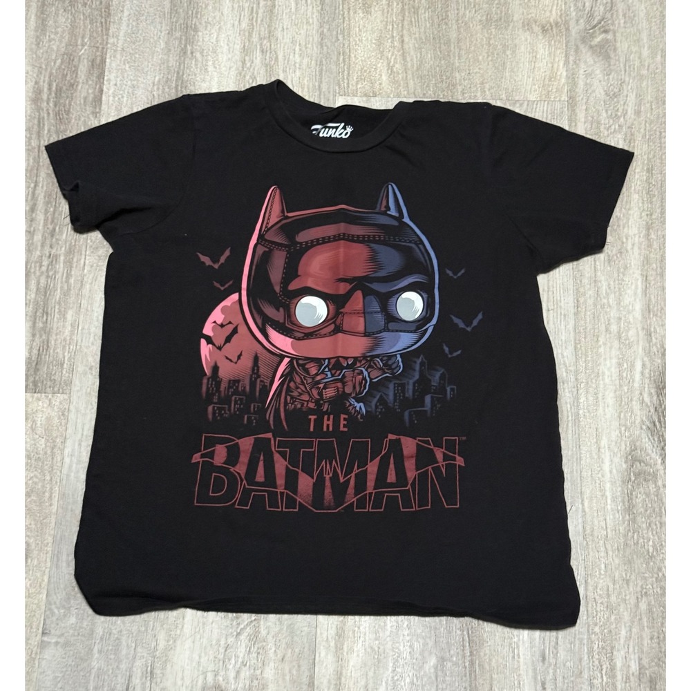 Funko The Batman Pop!‎ T-Shirt Kids Size S Black Graphic Tee